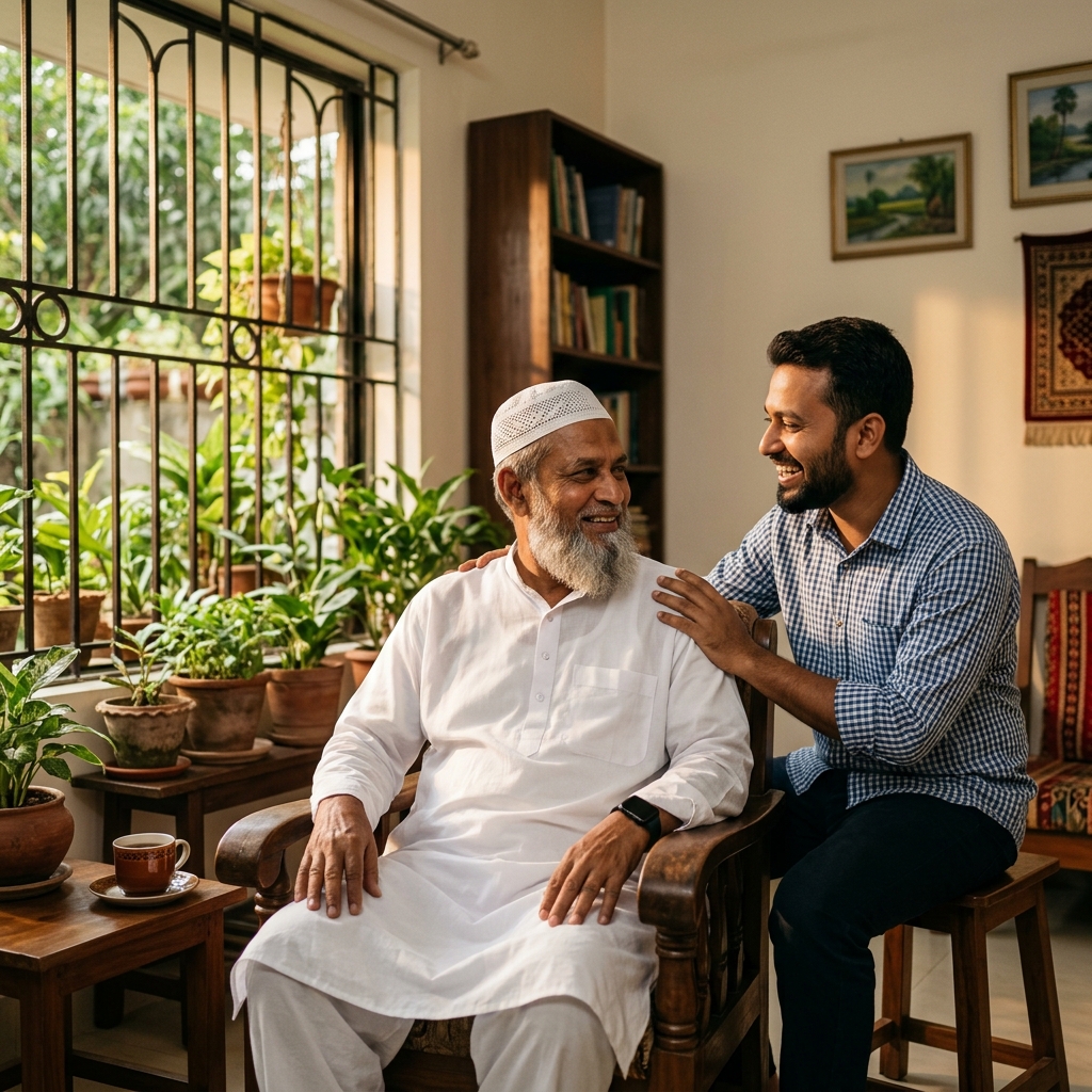 Baba is safe. You breathe easy.