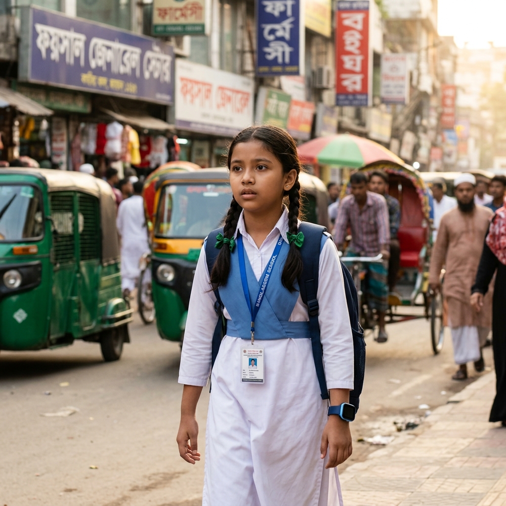 ছুটির পর ভুল দিকে চলে গেছে।